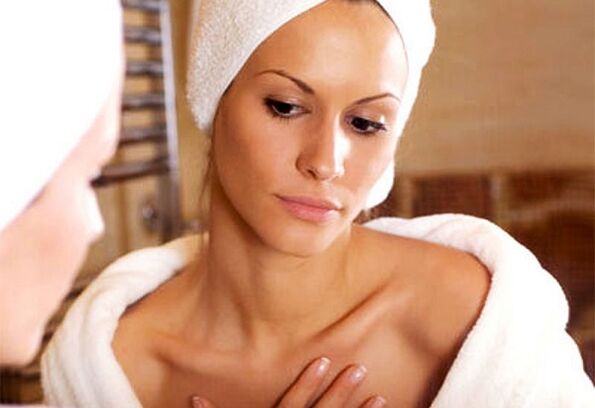 girl thinking about rejuvenating the skin on her neck